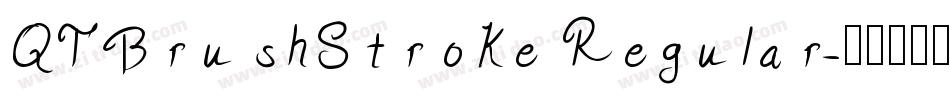 QTBrushStroke Regular字体转换